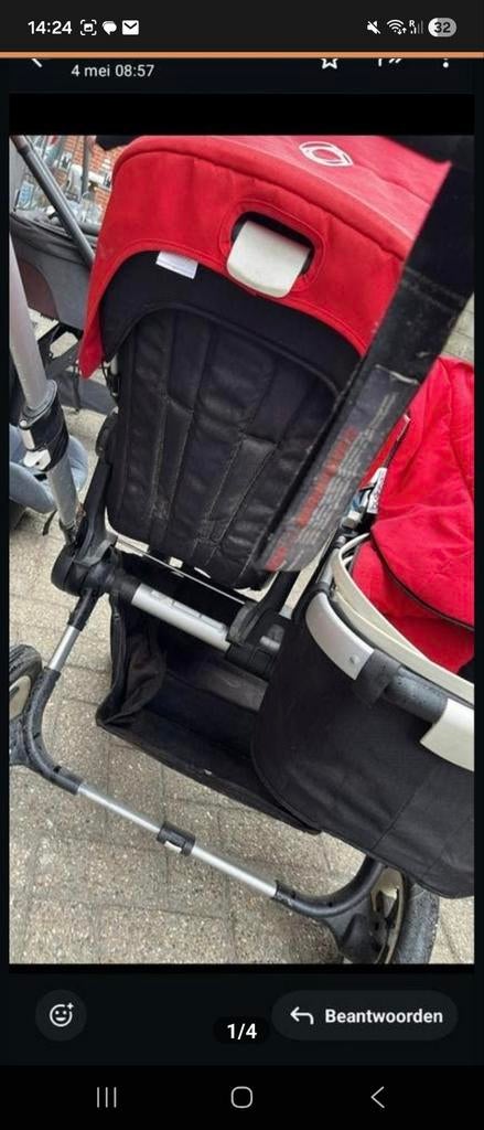 Bugaboo rode duo kinderwagen, Ophalen
