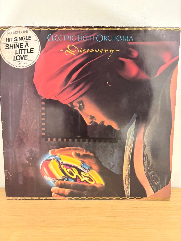 LP - Electric light orchestra - discovery, CD & DVD, Vinyles | Rock, Utilisé, Pochette gatefold, Avec pochette intérieure, Pop rock