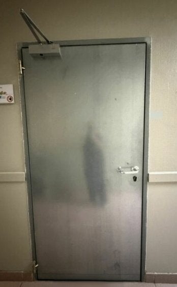 2 verschillende metalen branddeuren met deurdranger 203x94,5, Doe-het-zelf en Bouw, Ophalen, Gebruikt, 80 tot 100 cm, Binnendeur