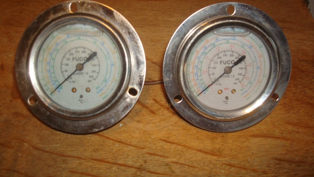 Manometer voor airco, warmtepomp, koeltechniek, Ophalen, Gebruikt