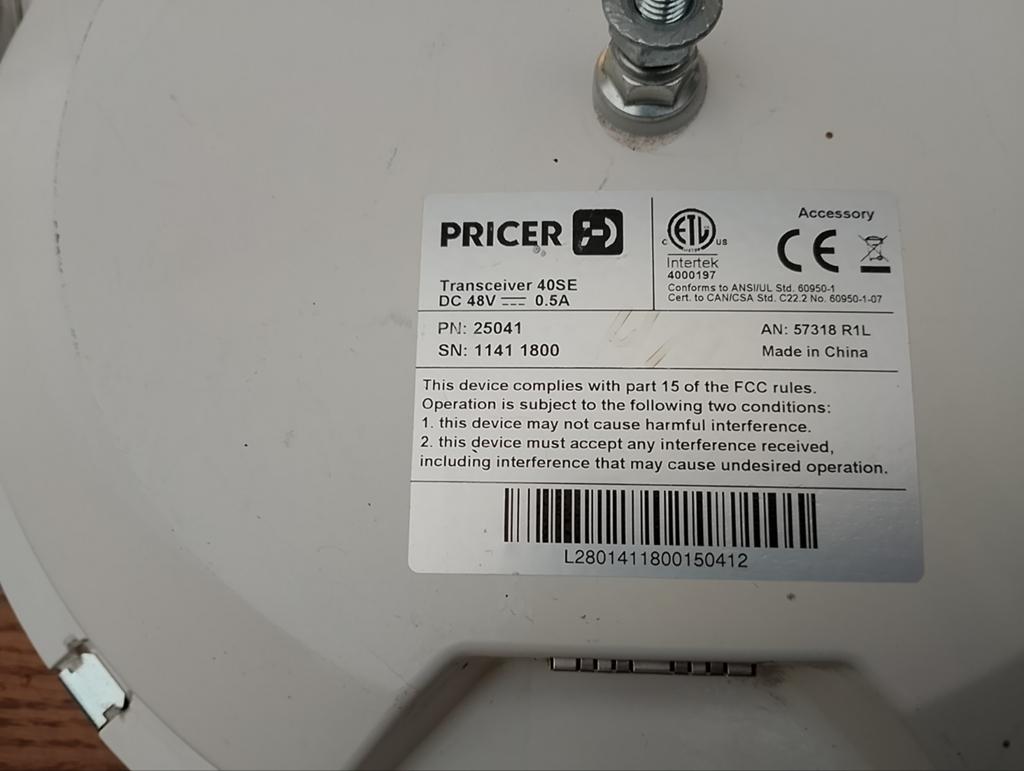 8 stuks Pricer Transceiver 40SE (PM-25041) - Wegens stopzett, Zakelijke goederen, Kantoor en Winkelinrichting | Apparatuur en Telecommunicatie