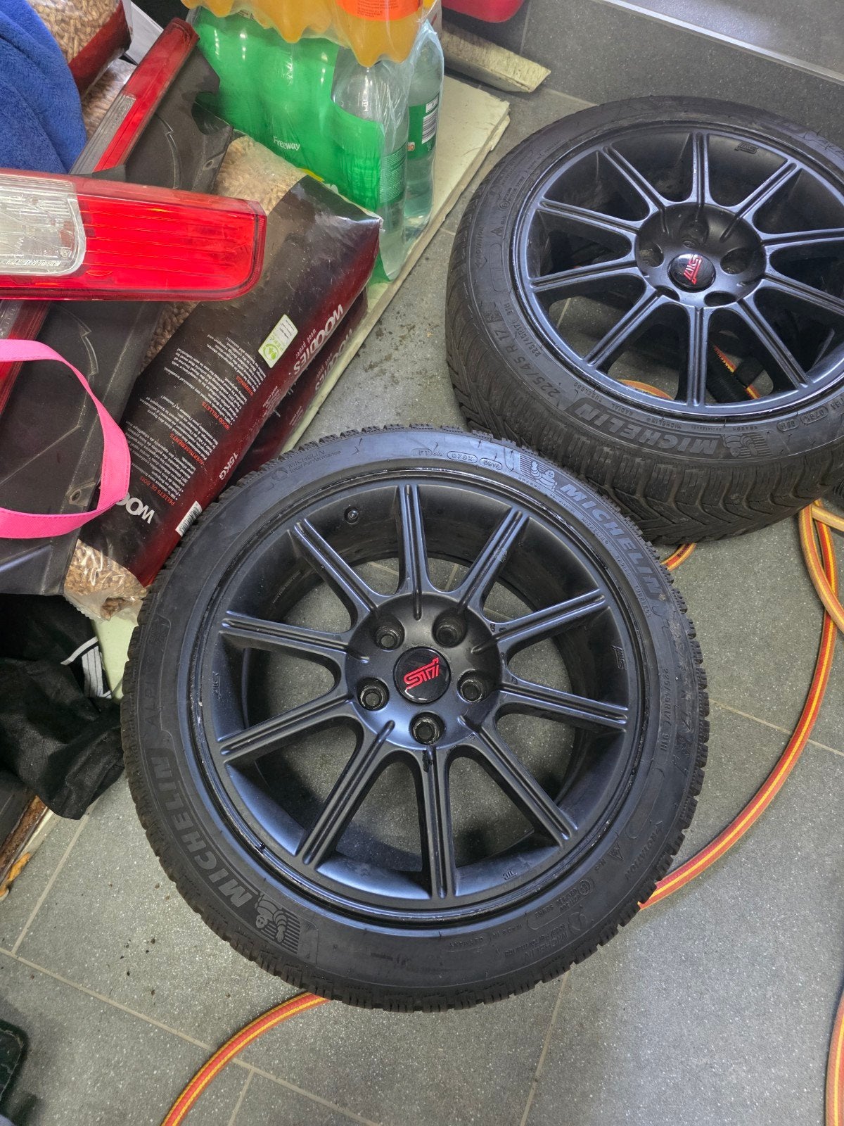 Jantes Subaru sti 5x114.3 17" michelin, Enlèvement