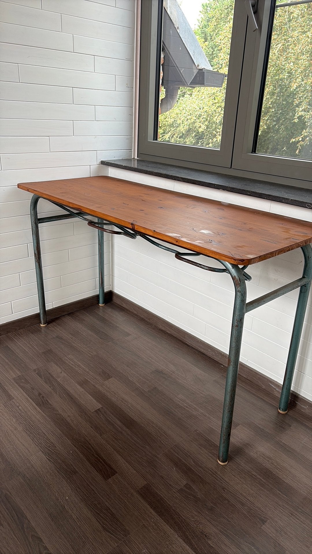 Vintage schoolbank met lades, Kinderen en Baby's, Ophalen, Zo goed als nieuw