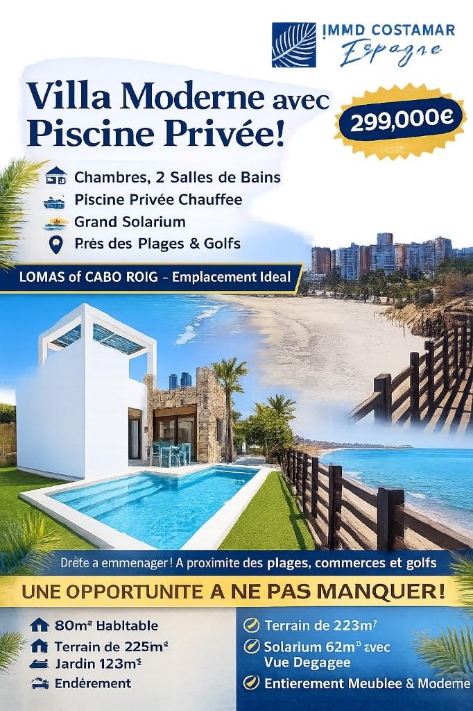 villa avec piscine a vendre en espagne