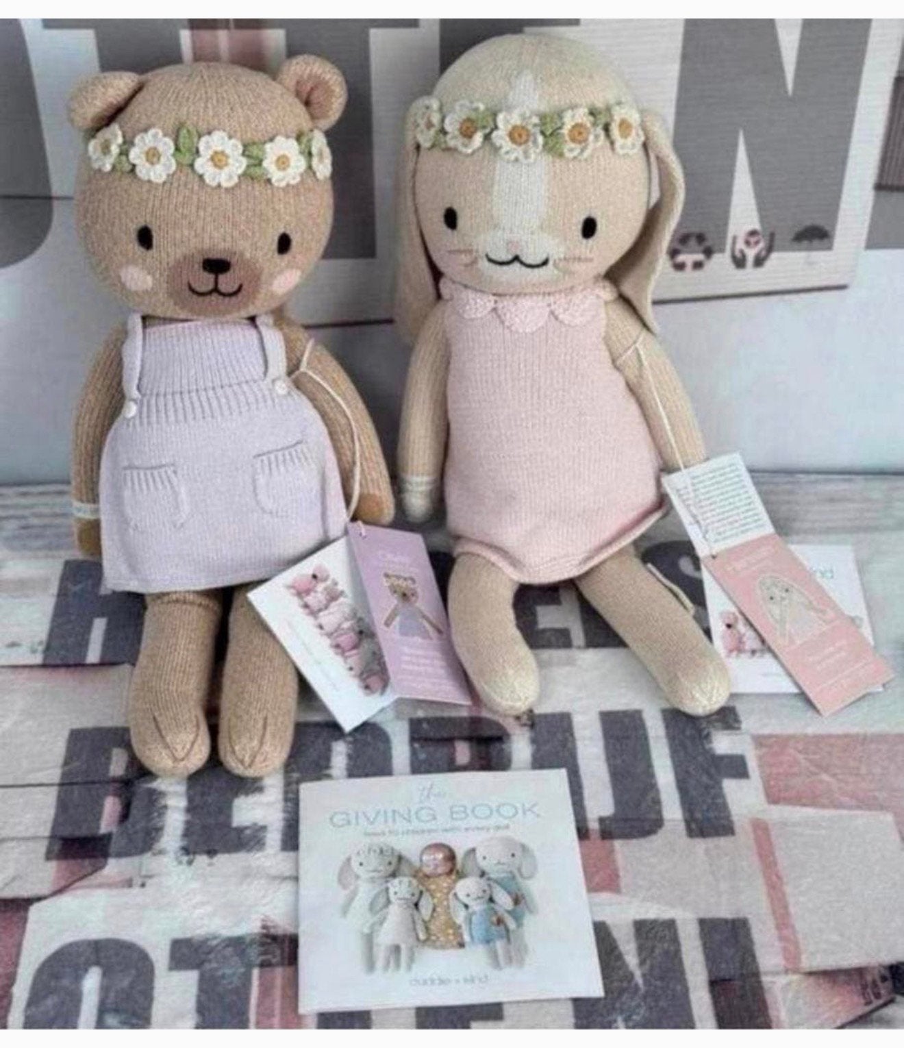 Cuddle + kind Hannah The Bunny Blush 20” & Olivia honey Bear, Verzamelen, Ophalen of Verzenden, Nieuw