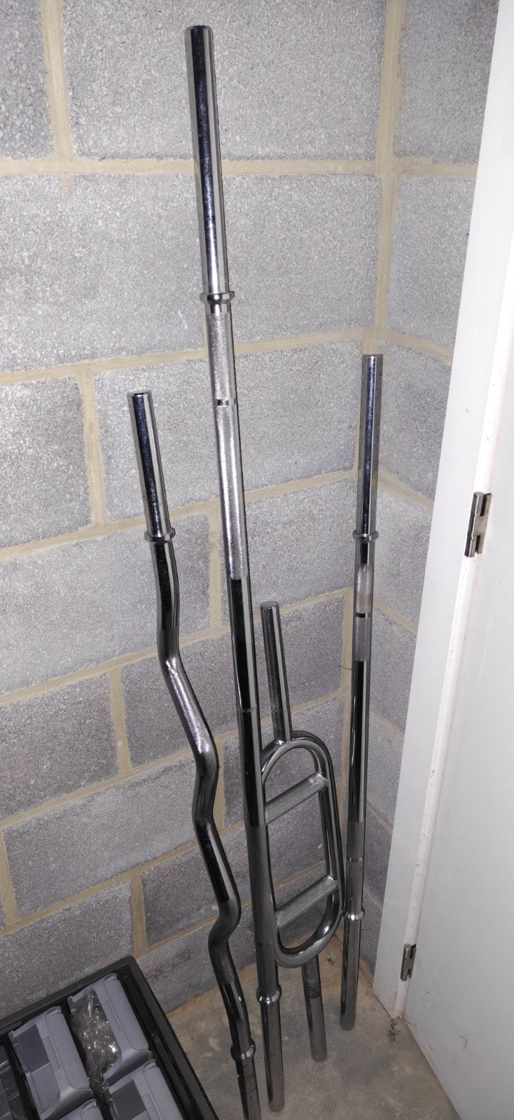 Barres et banc de musculation à vendre, Sports & Fitness, Enlèvement, Utilisé, Bras, Haltère