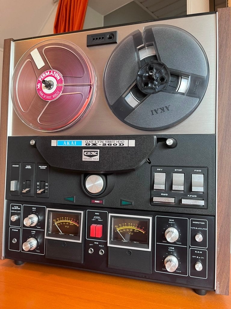 Magnétophone stéréo Akai GX-260D (années 1970), Enlèvement, Magnétophone