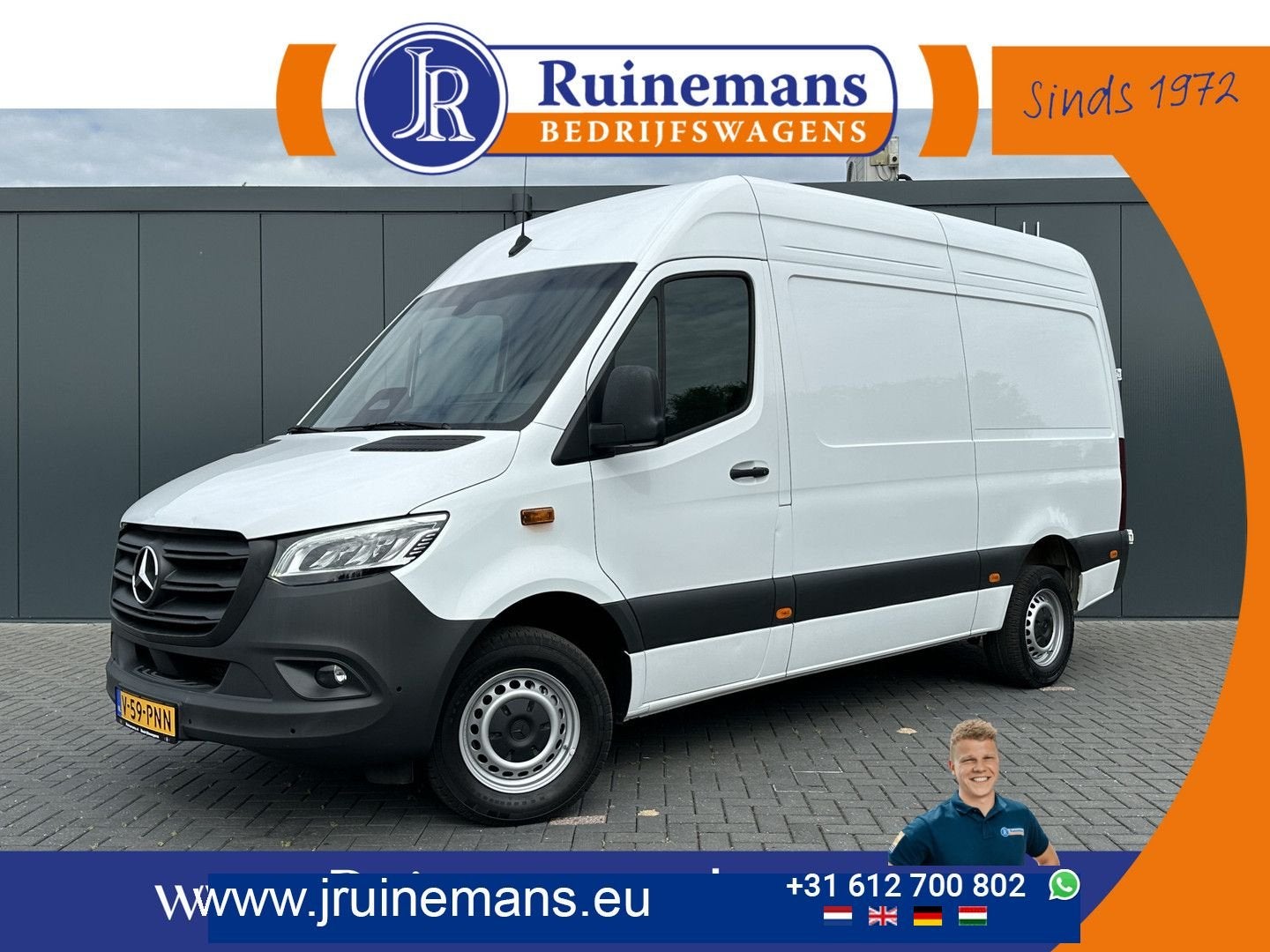 Mercedes-Benz Sprinter 317 CDI 9G-TRONIC RWD FACELIFT / L2H2, Automaat, Wit, Mercedes-Benz, Cruise Control