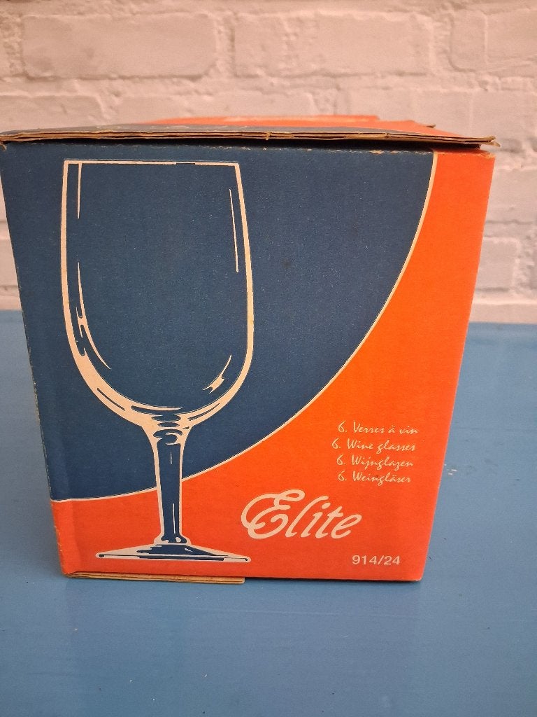 set 6 wijnglazen NIEUW, Ophalen of Verzenden, Nieuw, Overige typen