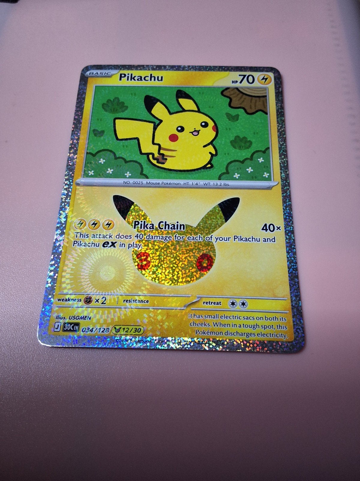 Pikachu 034/128, Enlèvement, Foil