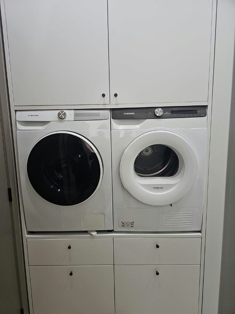 Duo samsung Machine à laver et sèche linge, Elektronische apparatuur, Ophalen, Gebruikt, Minder dan 85 cm, 8 tot 10 kg