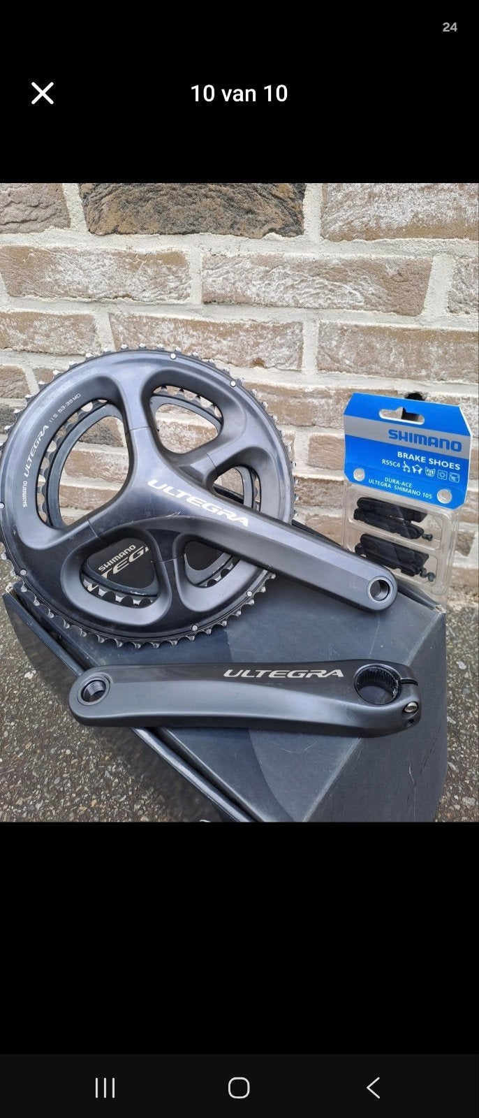 crankstell ultegra 175/53-39, Ophalen