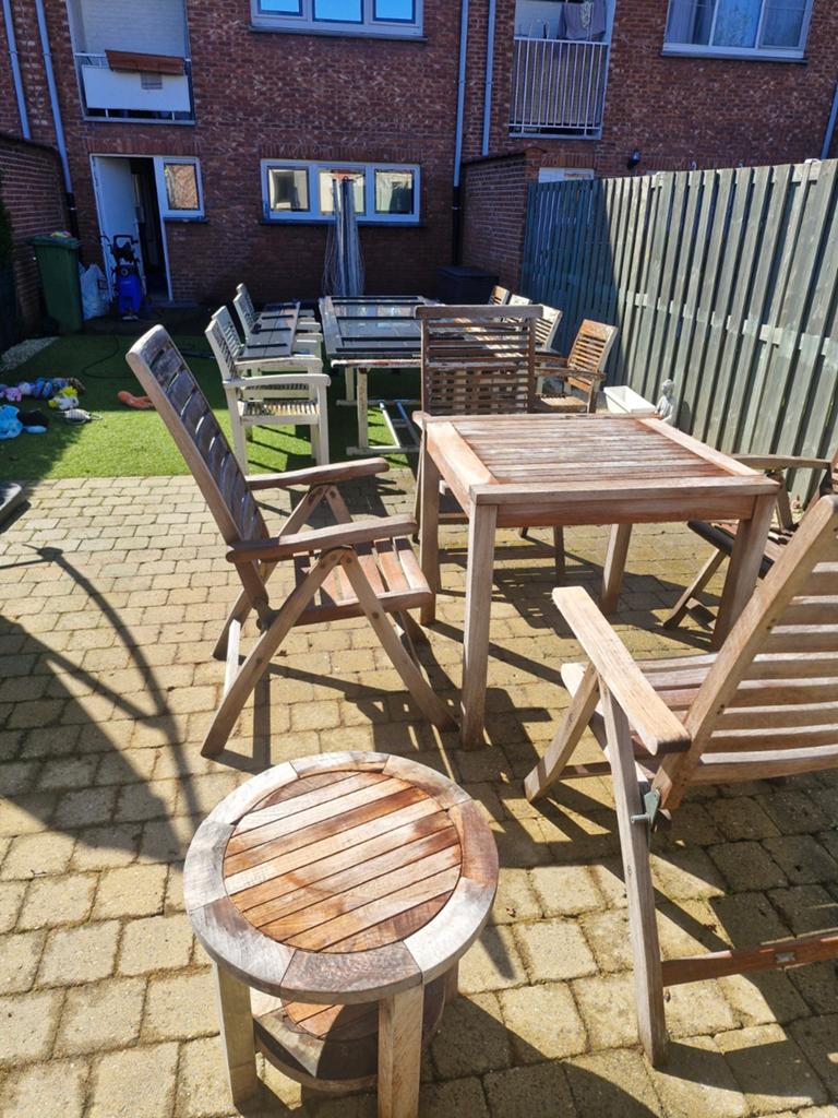 Kwalitatieve teak tuinmeubelen – apart of alles samen, Ophalen, Hout
