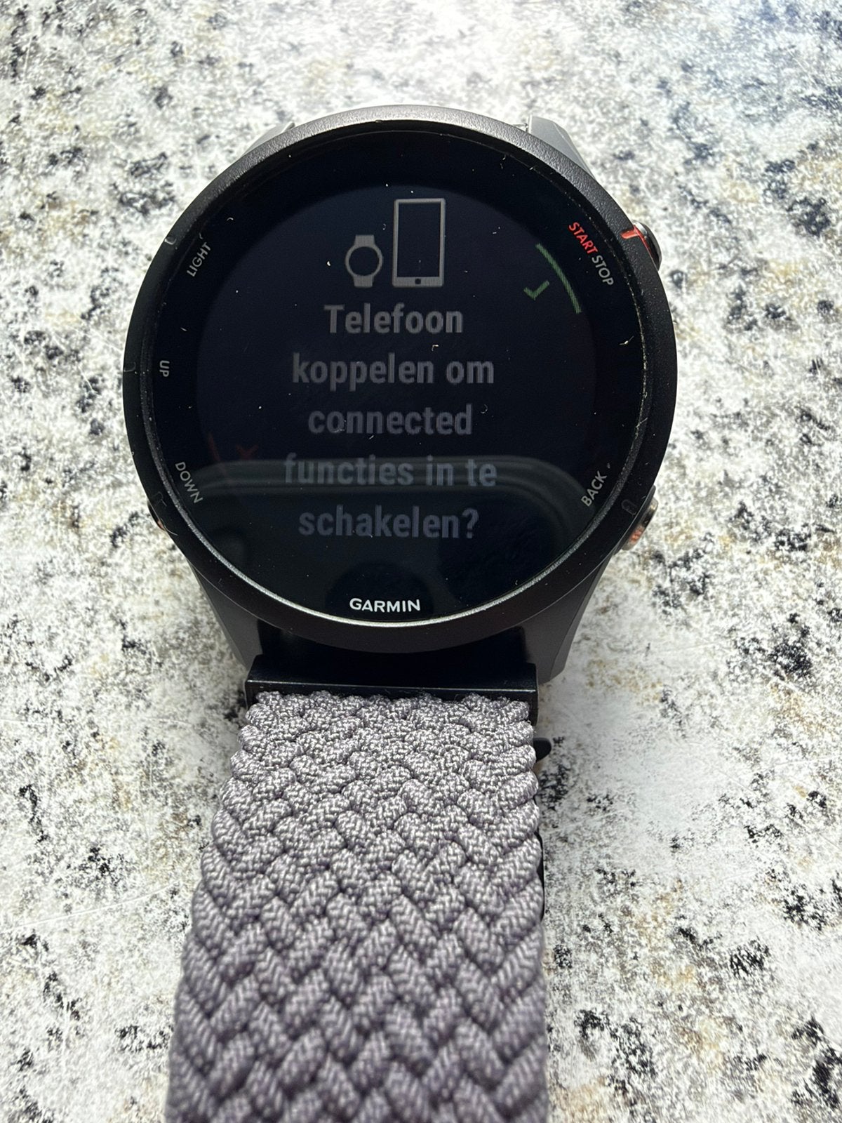 Garmin forerunner 255, Ophalen, Zo goed als nieuw