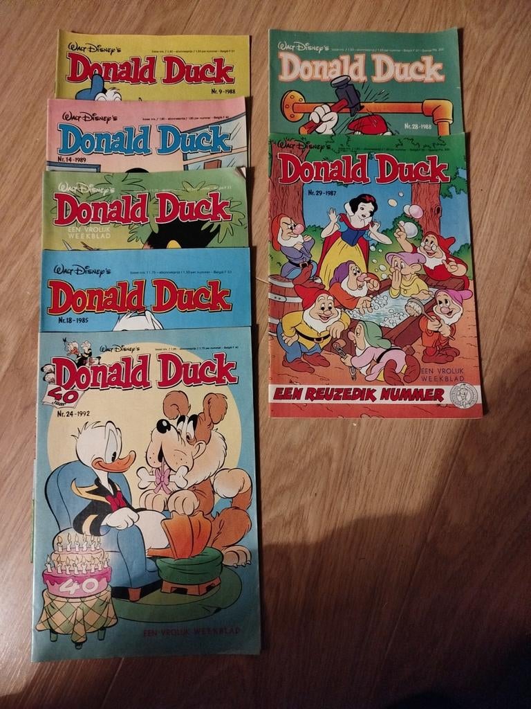 Donald Duck 7 tijdschriften, Boeken, Ophalen of Verzenden
