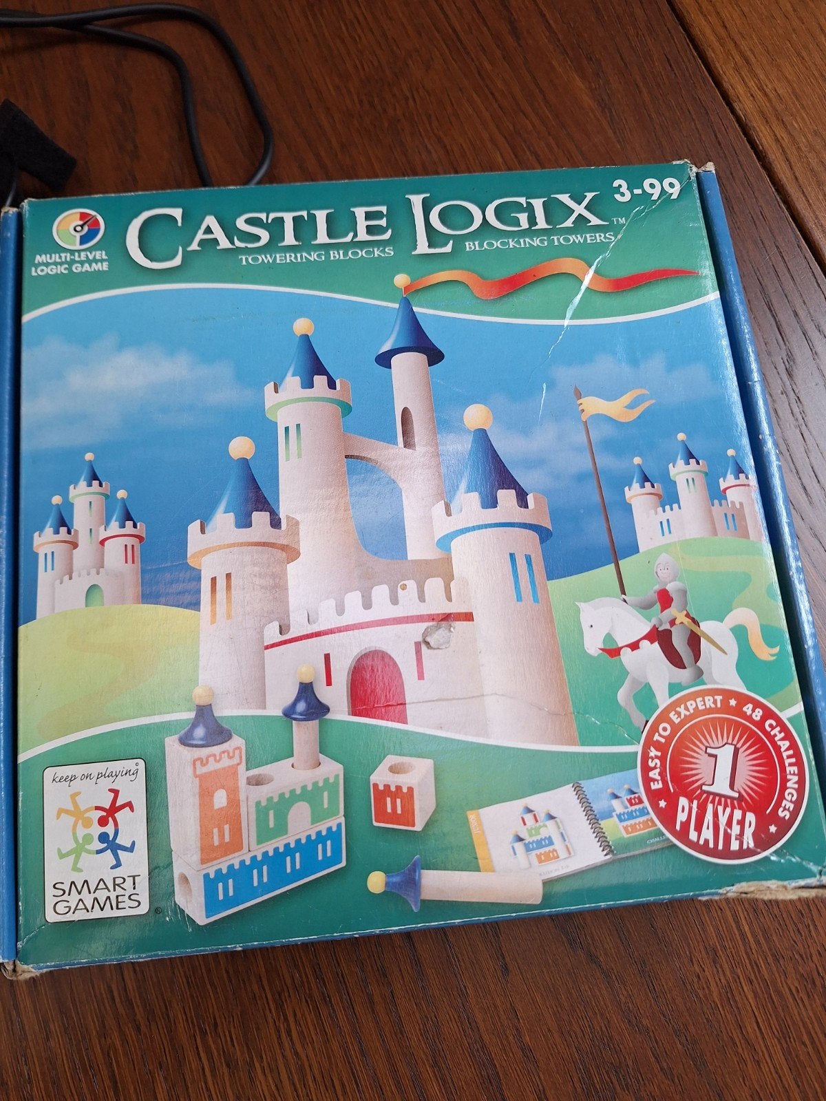 smart games castle logix, houten spel, Hobby & Loisirs créatifs, Enlèvement ou Envoi, Utilisé, Smart Games