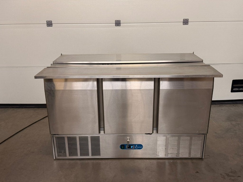 (56) Recentere inox frigo saladbar met gn bakken., Zakelijke goederen, Ophalen