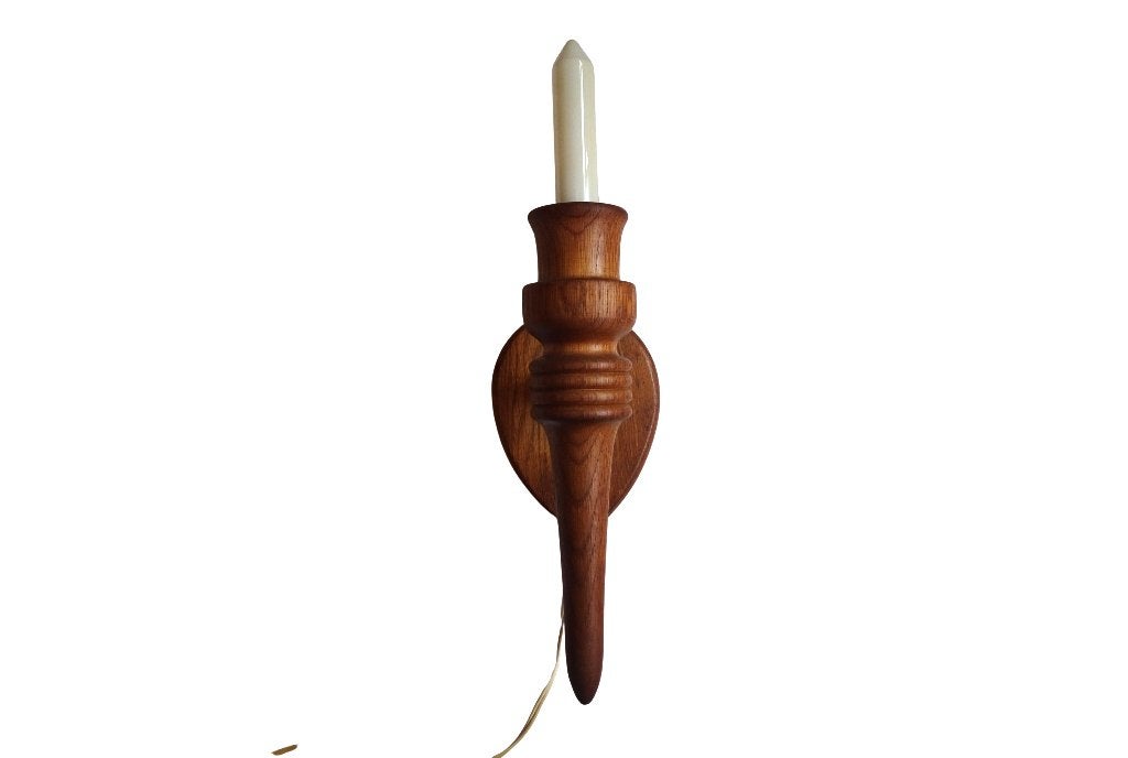 Veilinghuis Oranje - Lampe murale au design danois ' 50 - 60, Maison & Meubles, Lampes | Appliques, Applique murale, Marron, Enlèvement