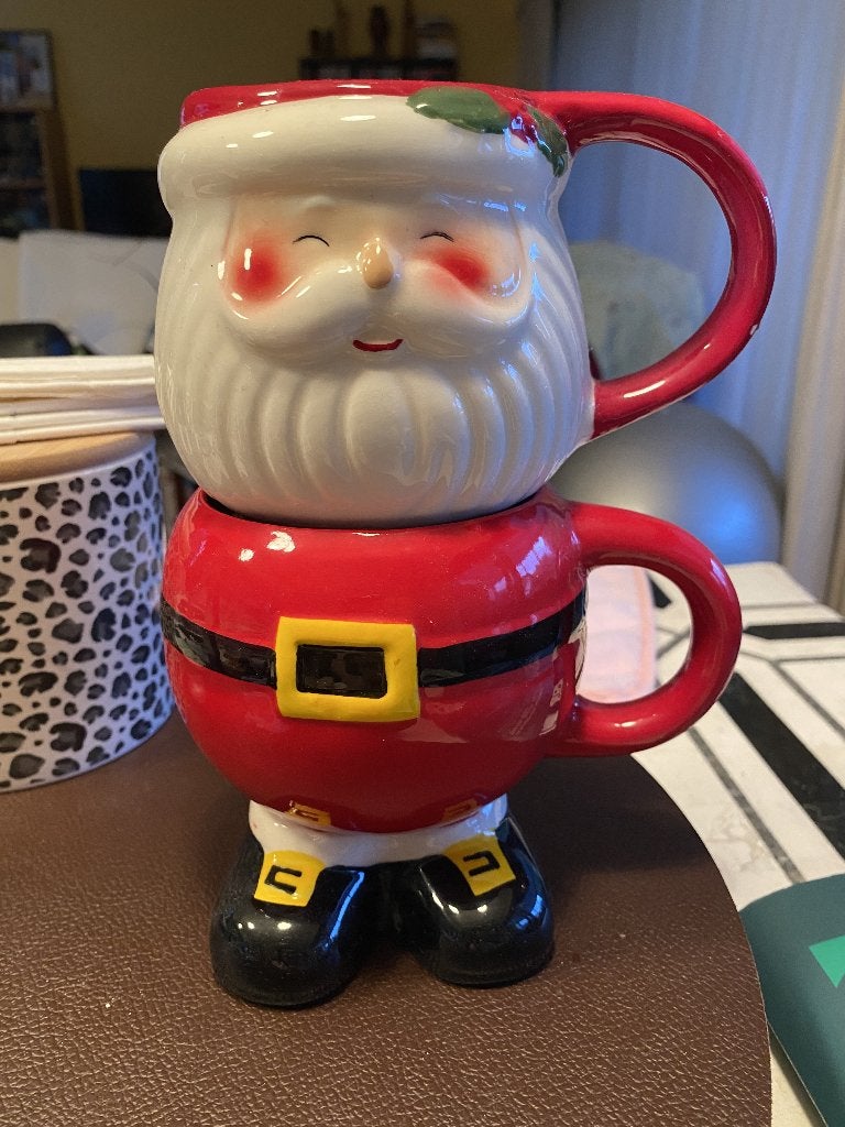 Kerstman stapelmokken, Diversen, Ophalen of Verzenden, Zo goed als nieuw