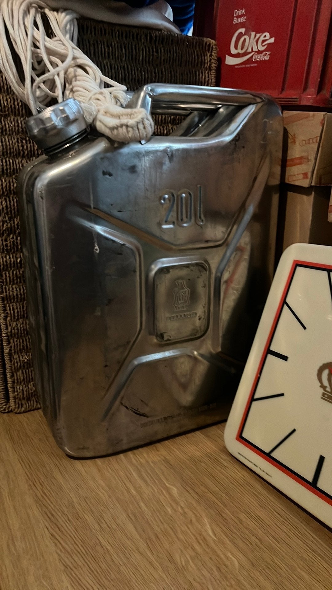 Bellino rvs inox 20L jerrycan, Ophalen
