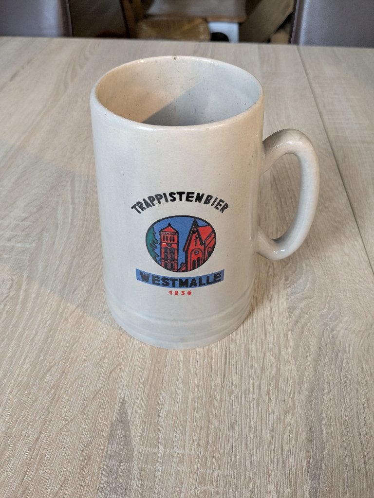Trappiestenbier Westmalle Abbey Beker 1L, Ophalen
