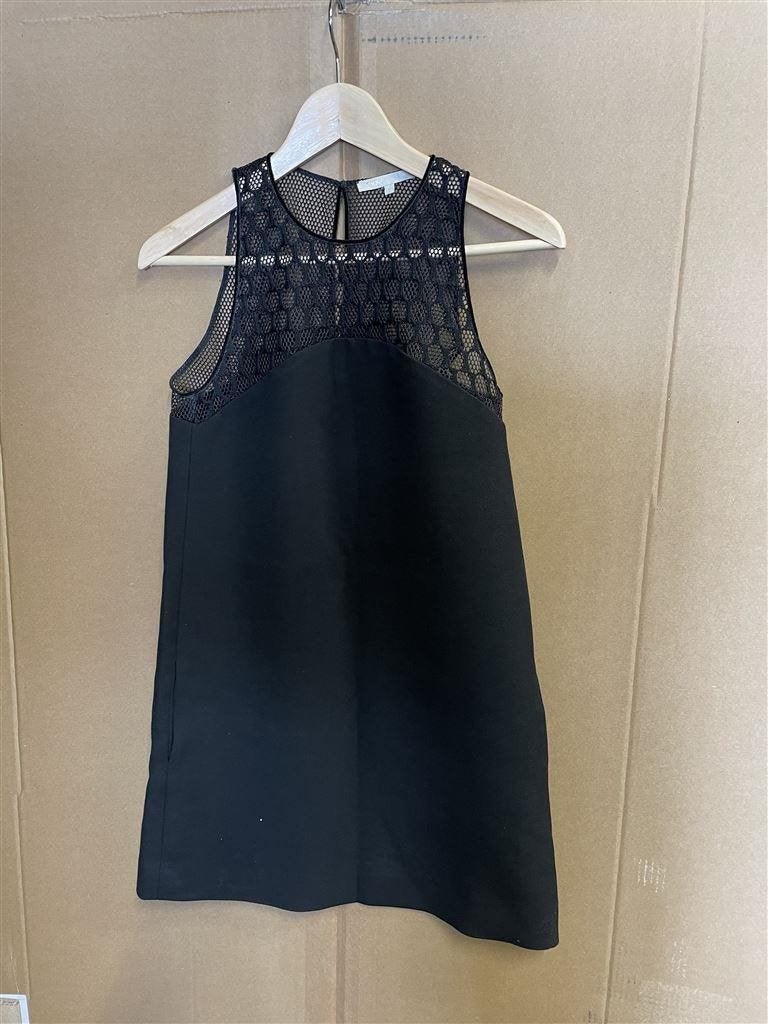 Jurkje - MAJE Paris zwarte lace top A Line Mini Dress maat u, Enlèvement ou Envoi, Comme neuf