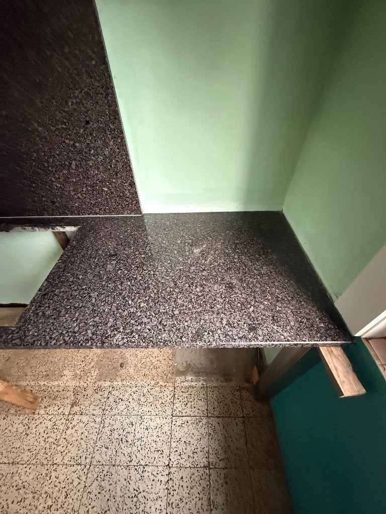 Keukenblad donker graniet, Moins de 100 cm, Enlèvement, Utilisé, 50 à 100 cm