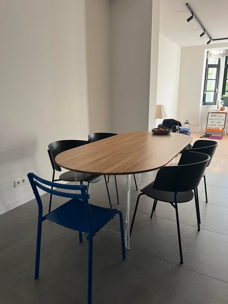 Design stoel x2, Ophalen, Zo goed als nieuw, Kunststof