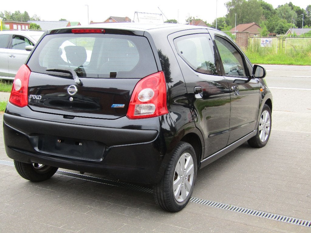 Nissan Pixo 1.0 benzine met slechts 56 000km, Autos, Nissan, Achat, 50 kW, Noir, 5 portes