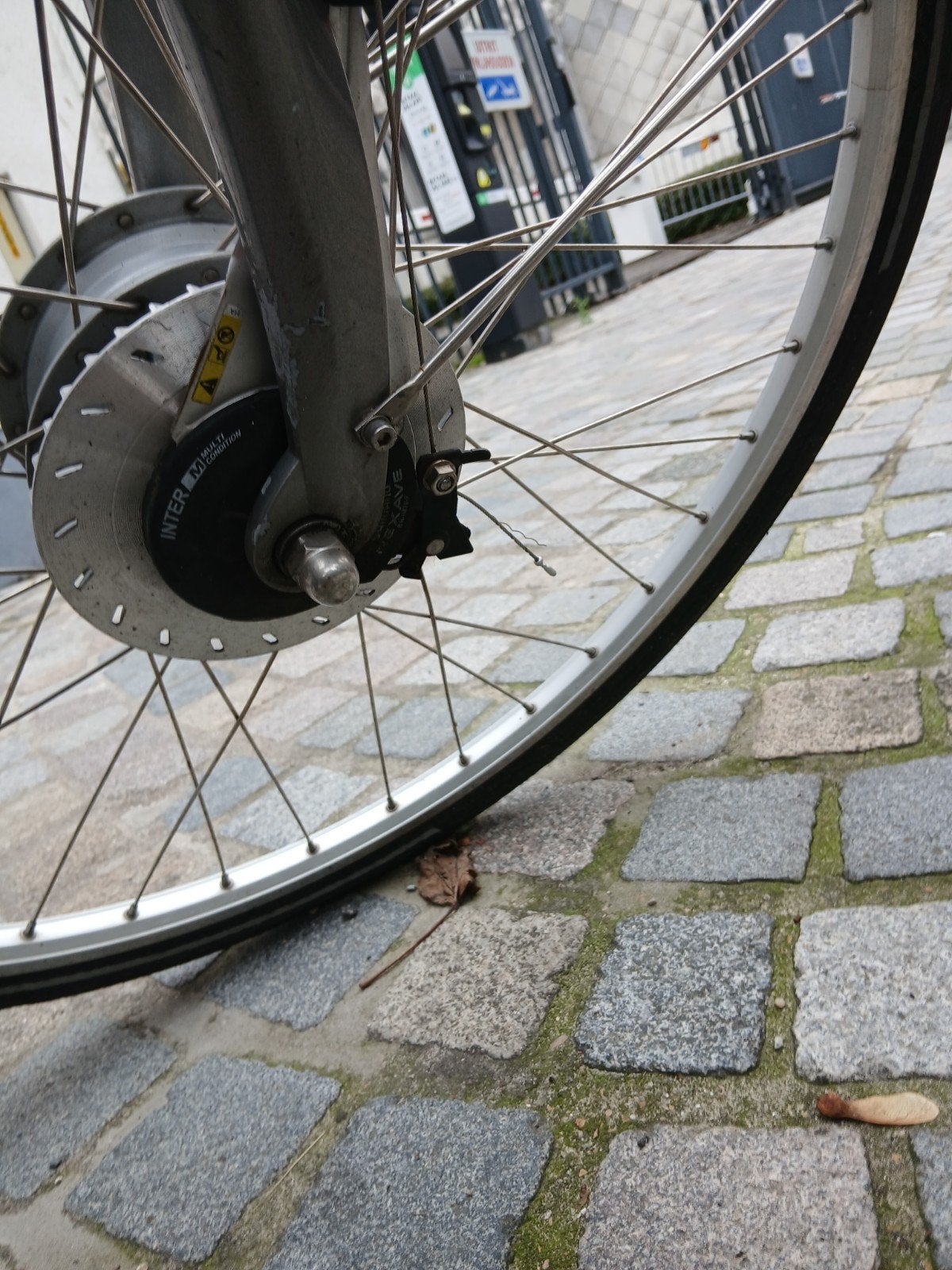 voorwiel met motor gazelle fiets,., Enlèvement, Gazelle