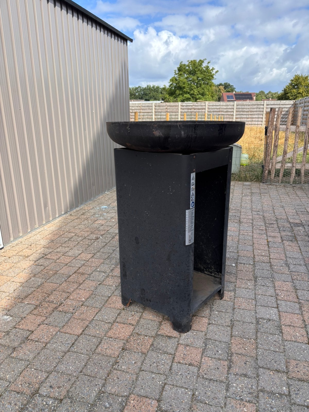 BBQ vuurschaal en teppanyakiplaat, Ophalen, Gebruikt