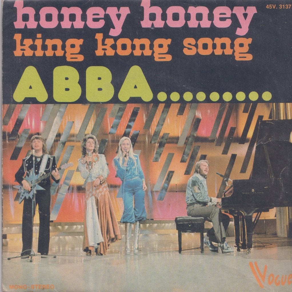 ABBA – Honey honey / King Kong song - Single, Enlèvement ou Envoi, Utilisé, 7 inch, Pop