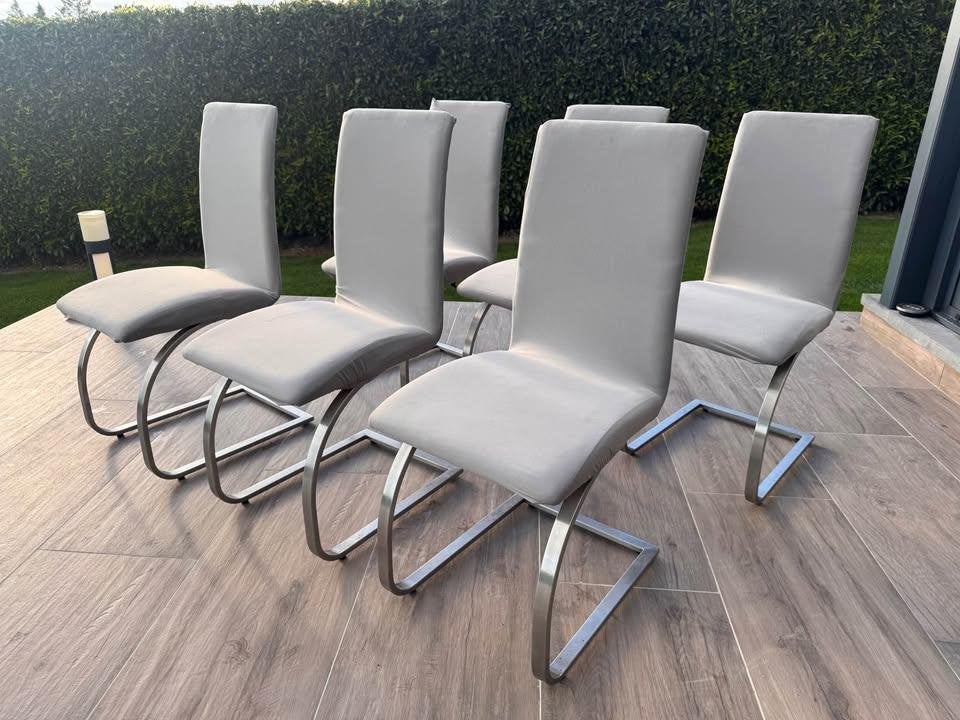 Lot de 6 chaises pour table à manger., Enlèvement, Utilisé, Cinq personnes ou plus, Autres formes