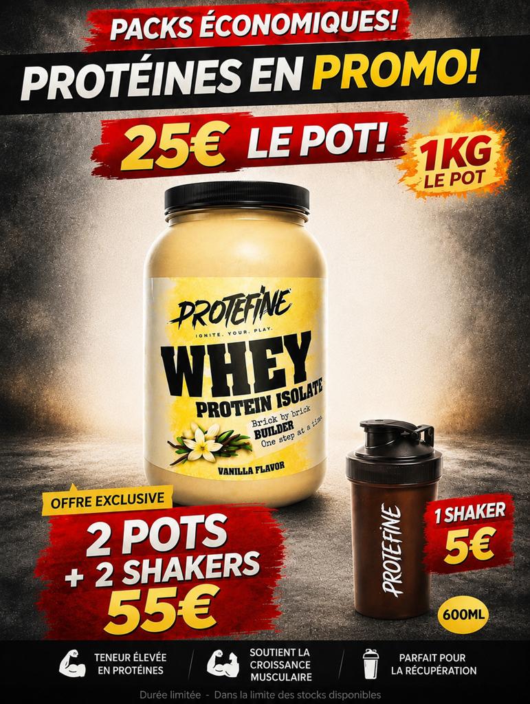 Weiproteïne-isolaat Vanilla  en shaker, Diversen, Levensmiddelen, Ophalen