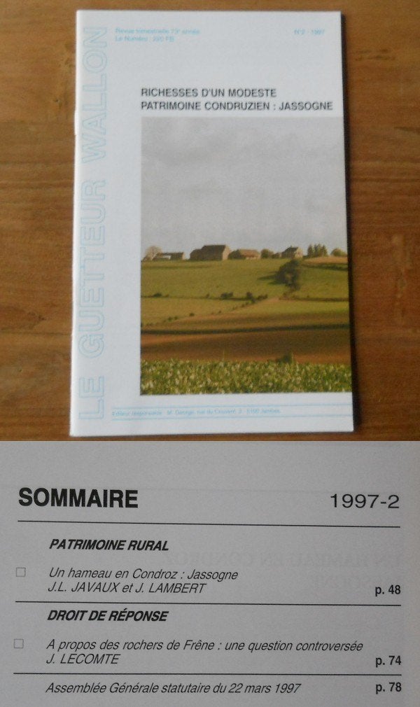 Guetteur Wallon 1997- 2 - Jassogne Condroz Assesse Crupet, Enlèvement ou Envoi, Utilisé