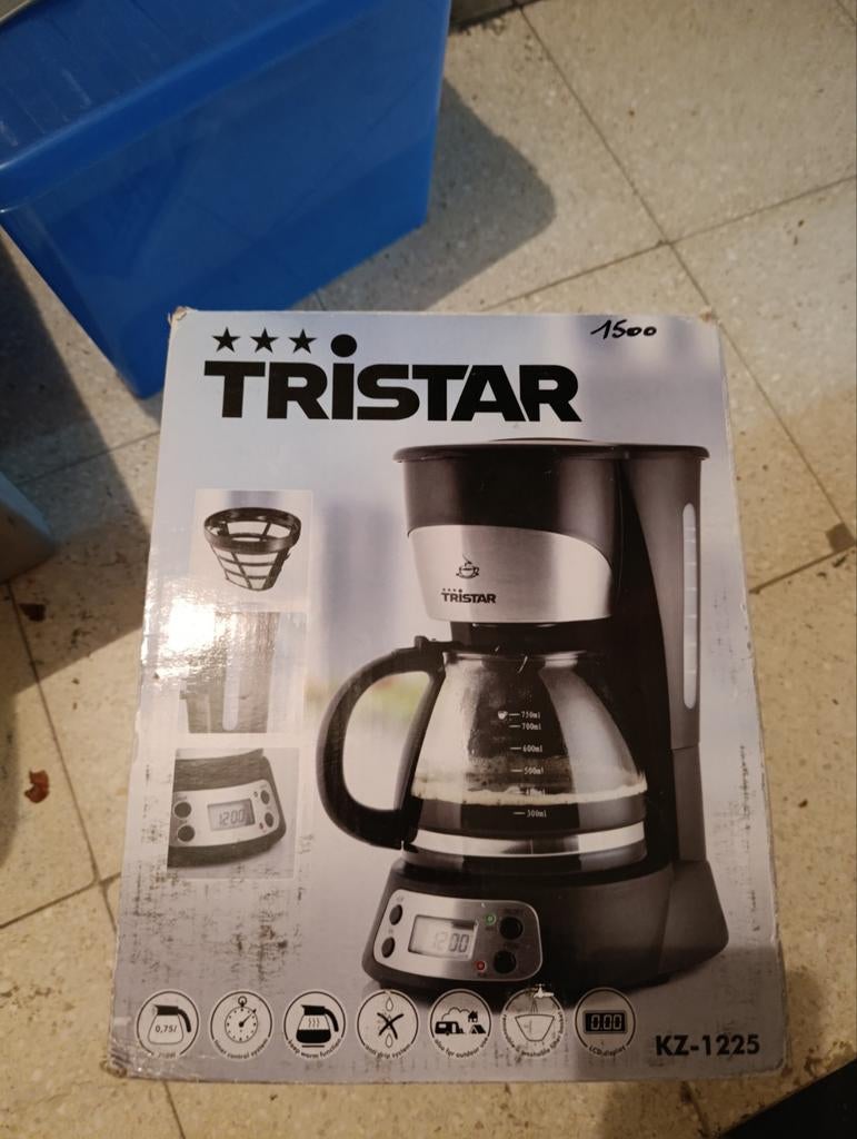 Tristar KZ-1225 koffiezet, Elektronische apparatuur, Koffiezetapparaten, 4 tot 10 kopjes, Ophalen, Nieuw, Gemalen koffie