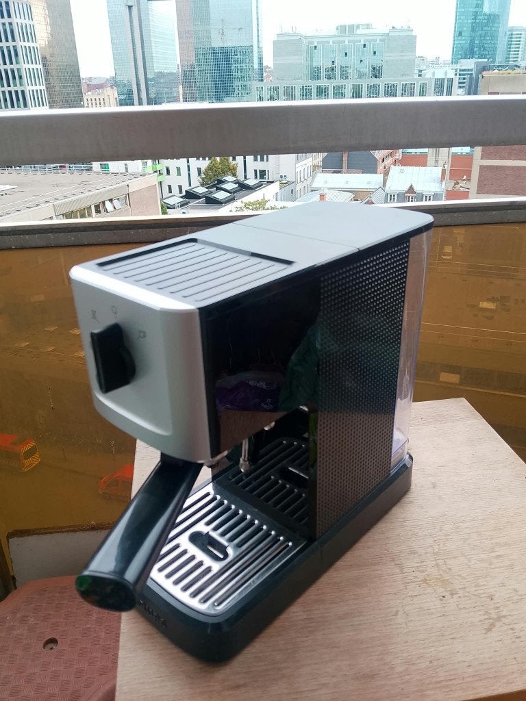 COFFEE MACHINE KRUPS compacte et pratique, Café moulu, Réservoir d'eau amovible, Combiné, 1 tasse