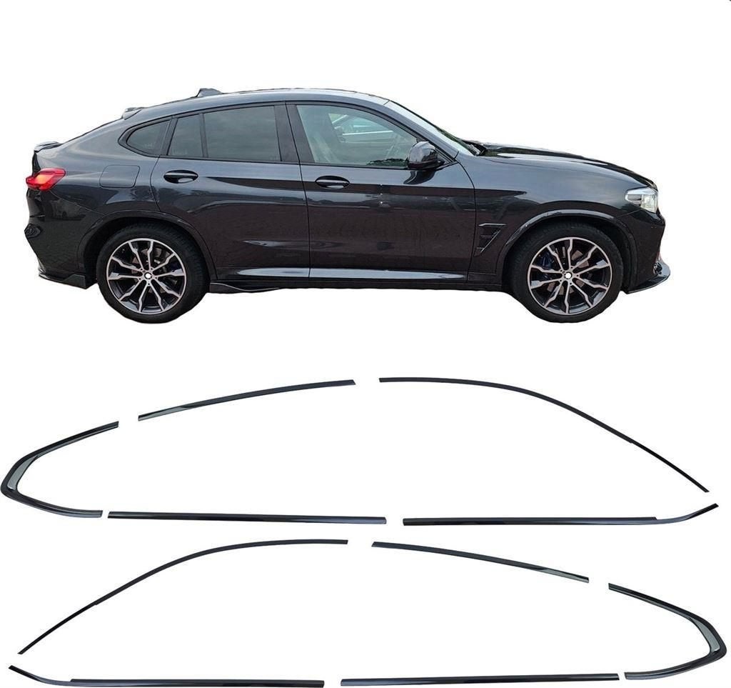 Shadow Line Raam lijsten Glans Zwart voor Bmw X4 G02, Verzenden