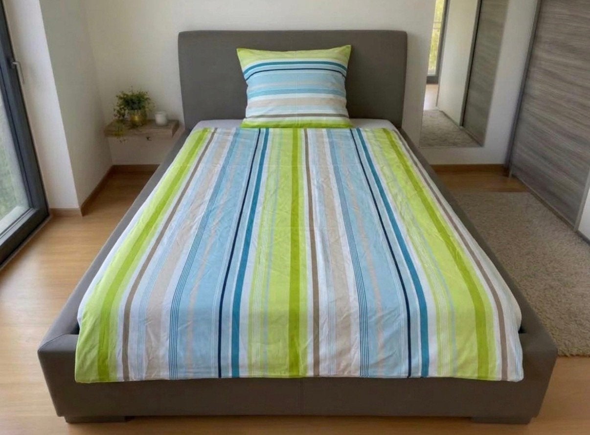 2-in-1 dekbedovertrek/150 x 200/blauwgroen, Huis en Inrichting, Verzenden