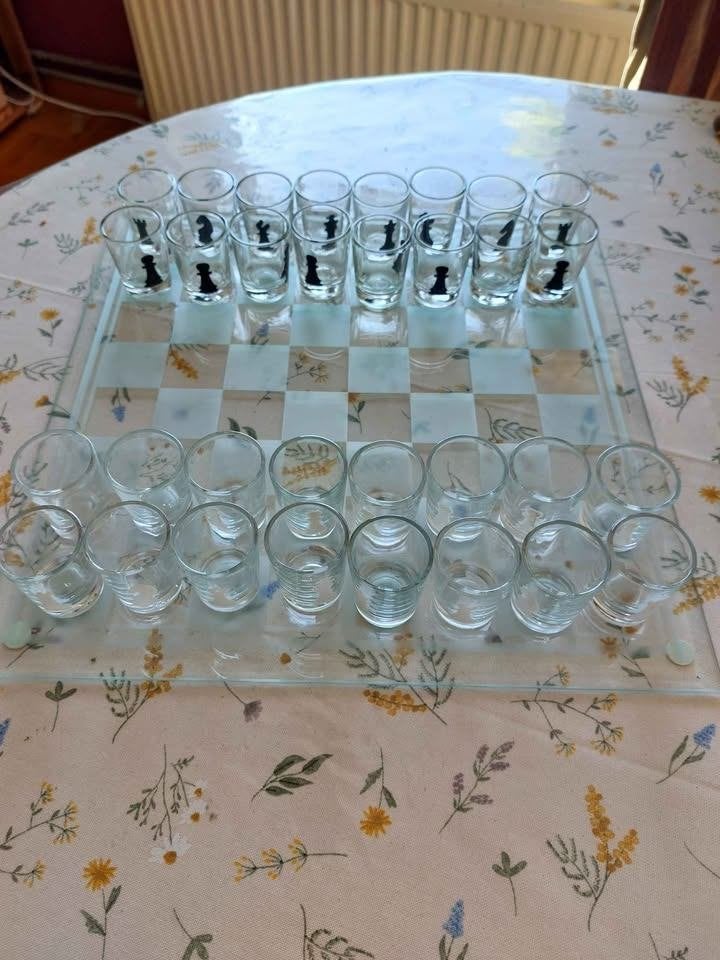 Jeu d'échec à boire, 1 ou 2 joueurs, Enlèvement, Utilisé, Autre