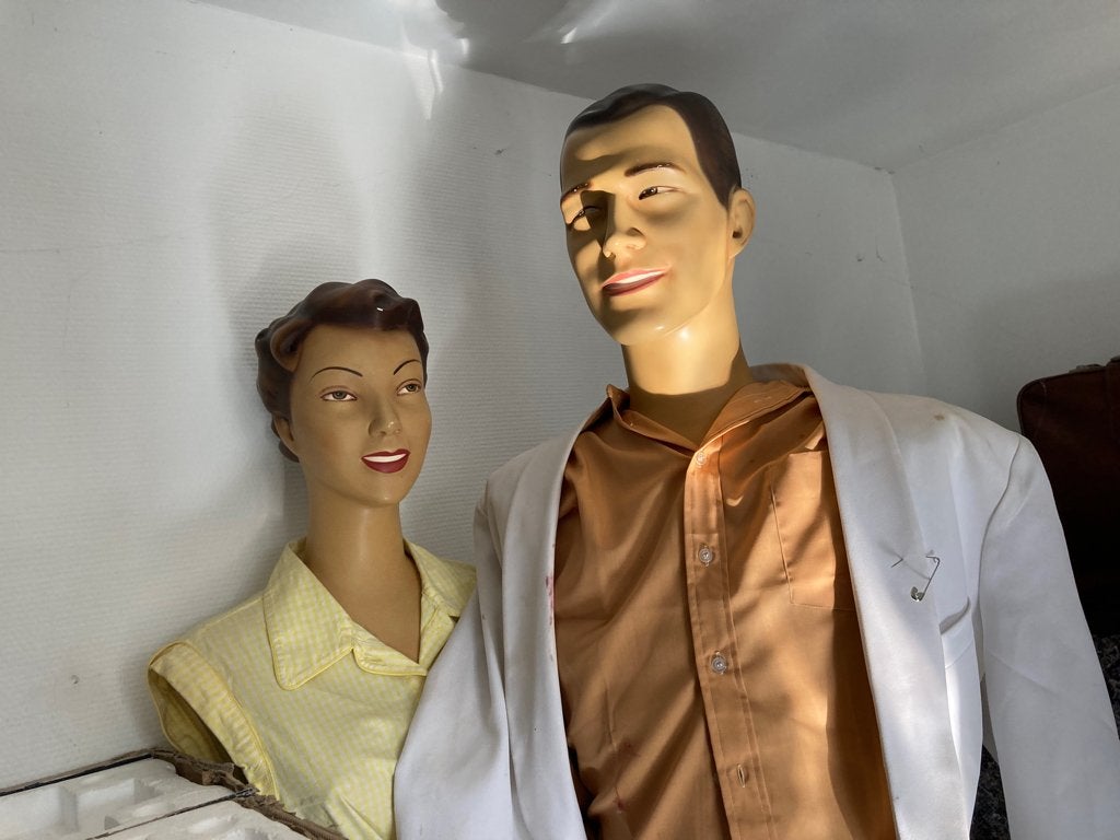Paspop vintage looking, Ophalen, Vintage, Gebruikt, Kunststof