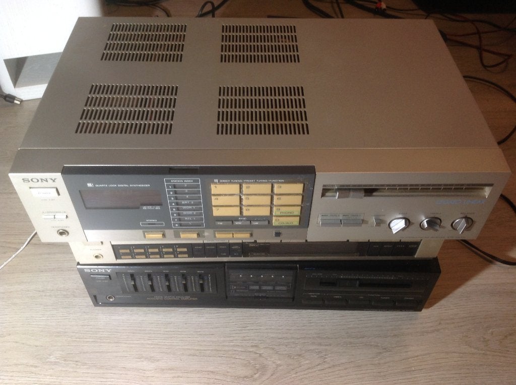 Sony STR-VX30L AM/FM Stereo Receiver (1982-85), Zo goed als nieuw, Sony, Cd-speler, Losse componenten