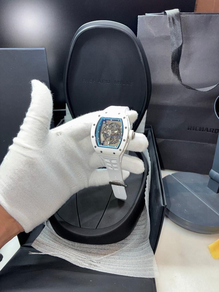 Richard mille 055 bubba waston caramic white, Handtassen en Accessoires, Horloges | Heren, Ophalen of Verzenden, Nieuw, Polshorloge