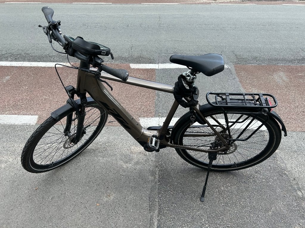 Elektrische herenfiets in uitstekende staat, Versnellingen, Zo goed als nieuw, 57 tot 61 cm, Schijfrem