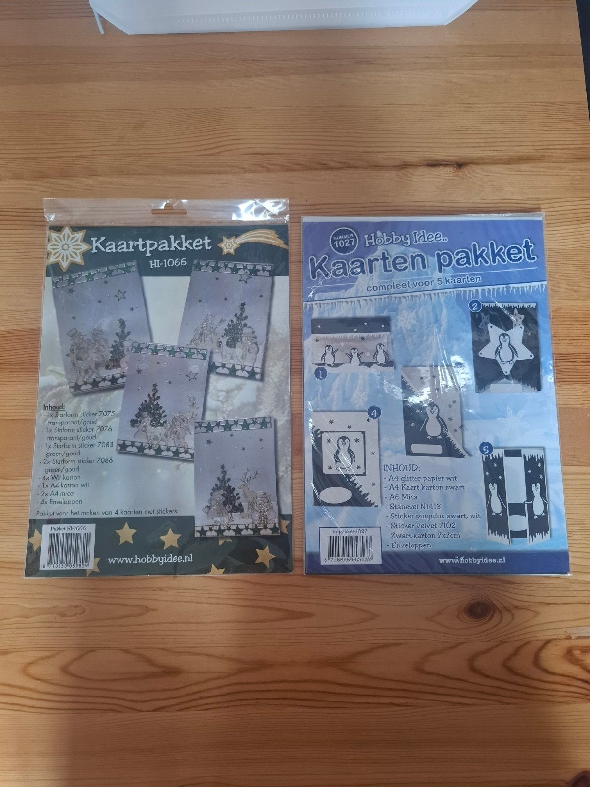 Lot van 2 kaartpakketten, Hobby en Vrije tijd, Verzenden, Zo goed als nieuw, Kerst, Overige typen