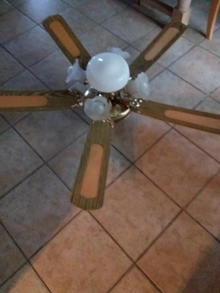 Ventilator met licht, Ophalen