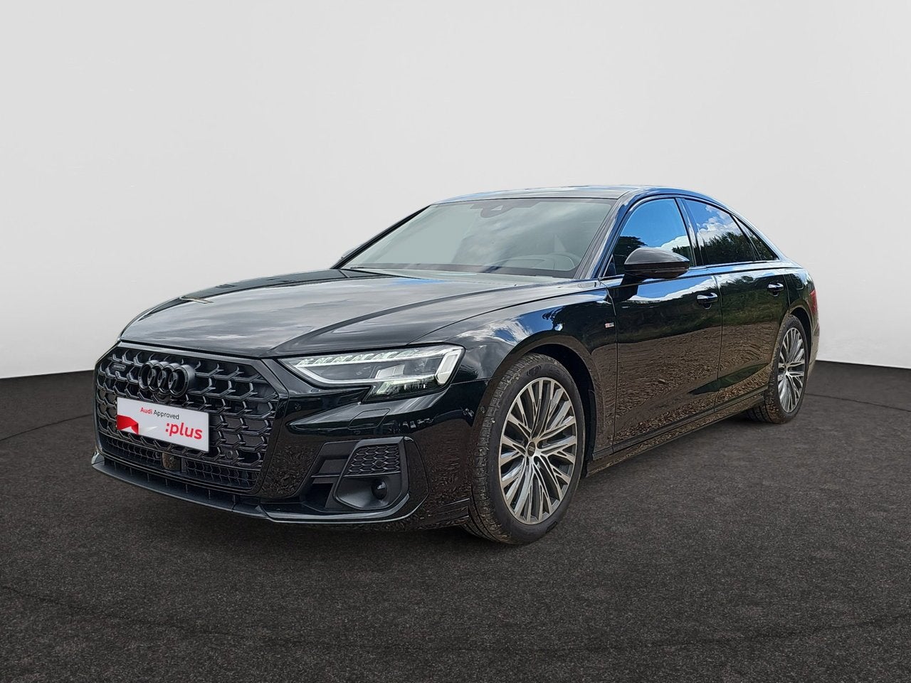 Audi A8 60 - 3.0 TFSI e 462cv quattro tiptronic, Auto's, Automaat, Parkeersensor, Zwart, Hybride Elektrisch/Benzine
