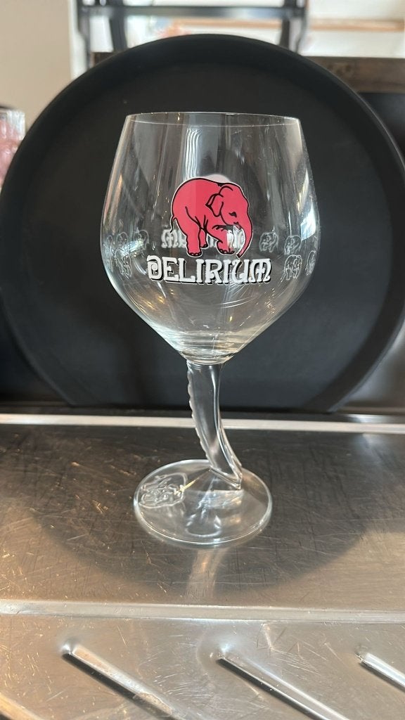 1 Delirium bierglas, Ophalen of Verzenden, Zo goed als nieuw, Bierglas