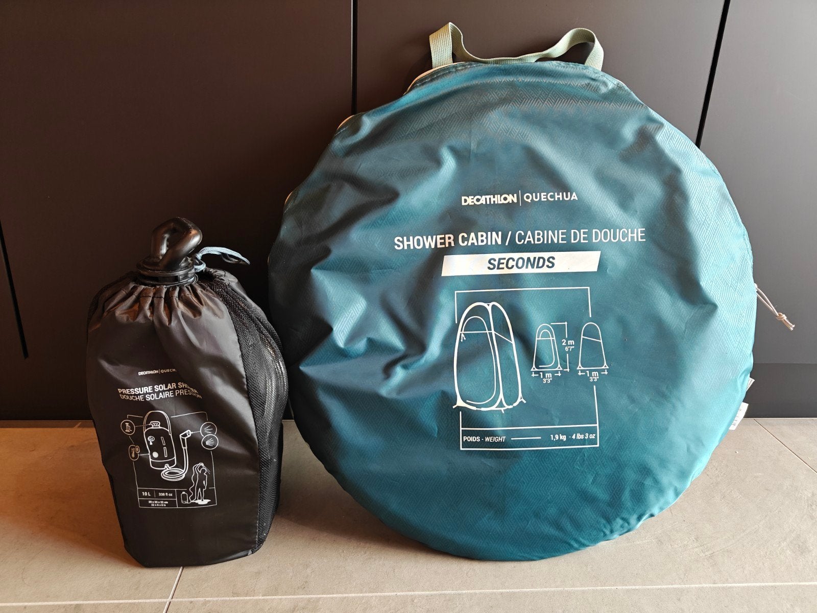 douchetent + buitendouche, Caravanes & Camping, Enlèvement, Neuf