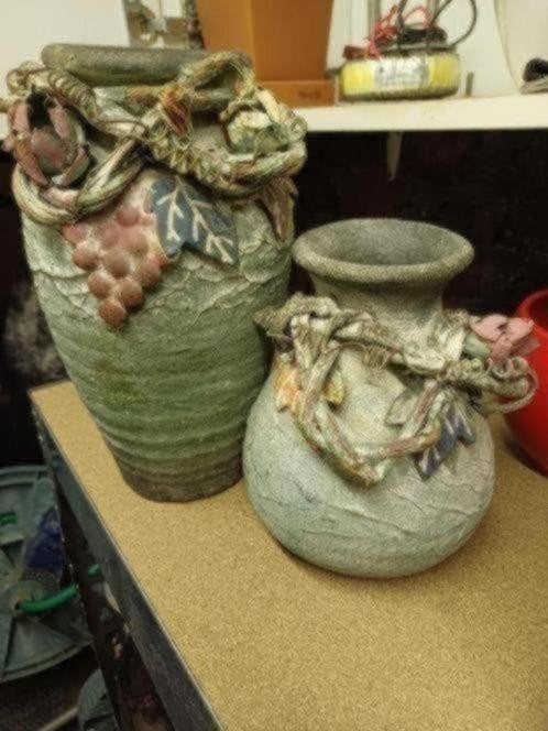 2 anciens vases décoratifs, Antiquités & Art, Enlèvement